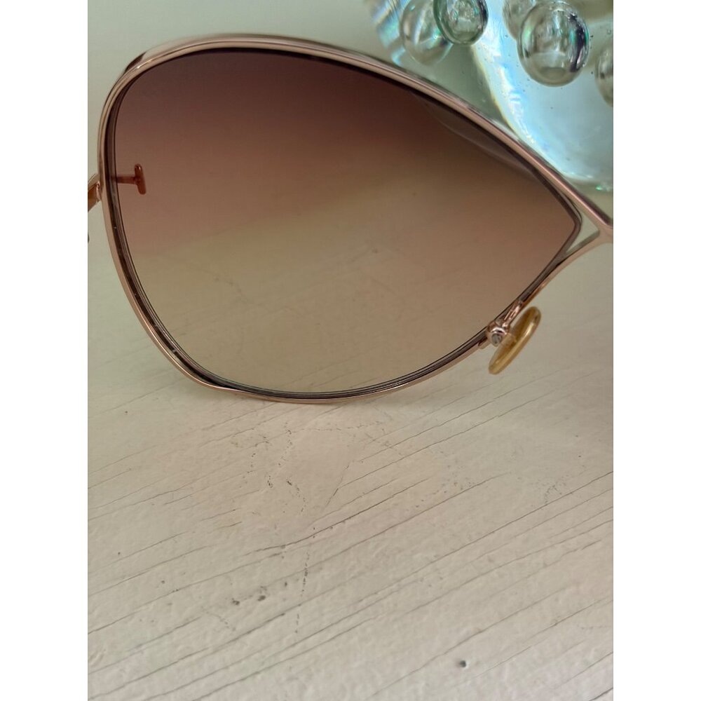 Tom Ford Butterfly Sunglasses Gold & Brown TF842 - Picture 4 of 15